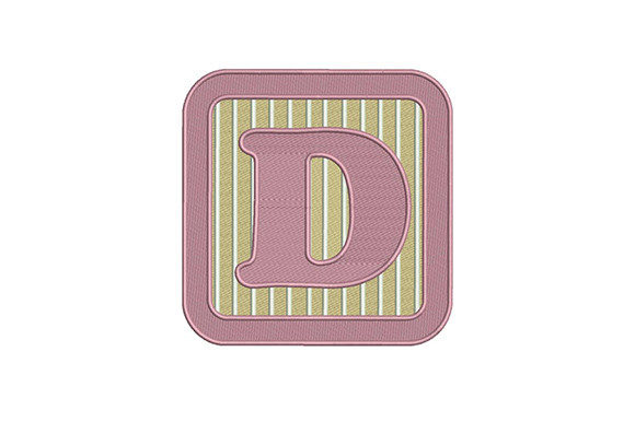 Alphabet D Letter: A Versatile Embroidery Design