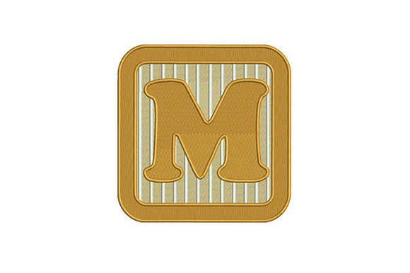 Alphabet M Letter: A Charming Embroidery Design
