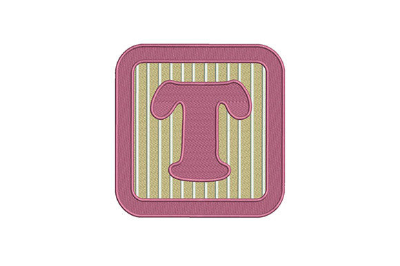 Alphabet T Letter: A Versatile Embroidery Design