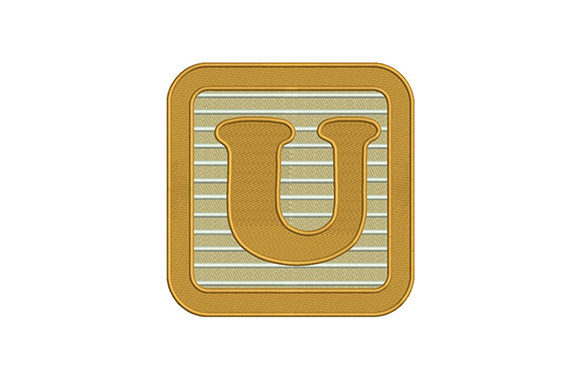 Alphabet U Letter: A Versatile Embroidery Design