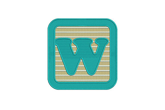 Alphabet W Letter: A Versatile Embroidery Design