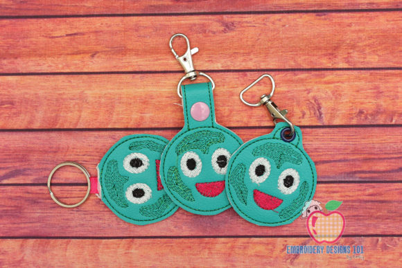 Cartoon Earth ITH Keyfob: A Perfect Addition