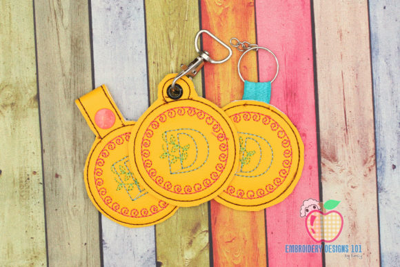Charming D Name Key Fob for Personalized Gifts