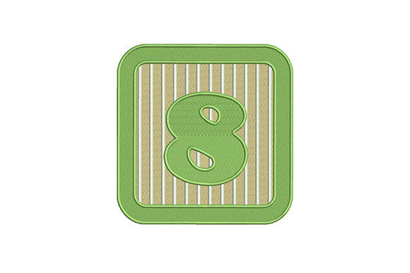 Eight Number: A Versatile Embroidery Design for Holiday Gifts