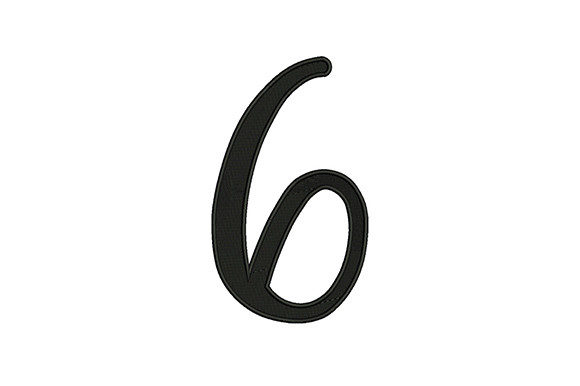 Exploring 6 Number: A Versatile Embroidery Design