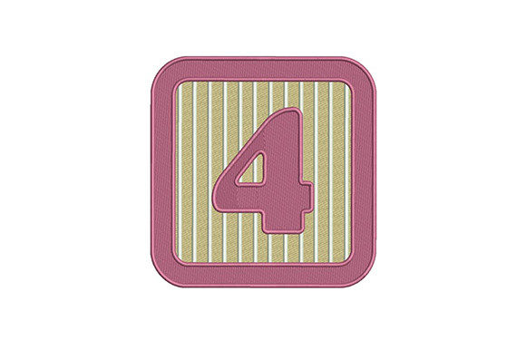 Four 4 Number: A Versatile Embroidery Design for Brands