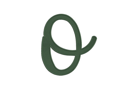 Lower Case Alphabet O: A Versatile Embroidery Design