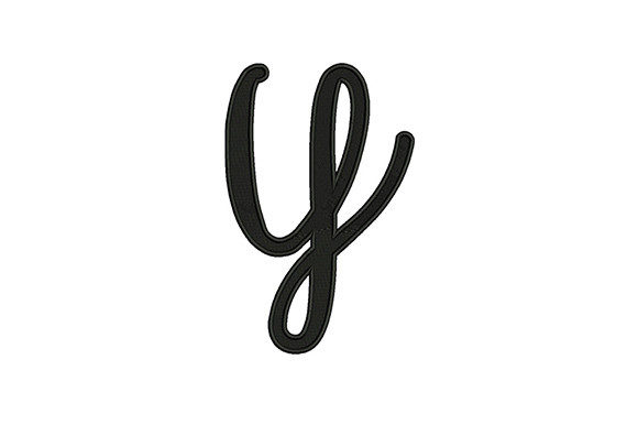 Lower Case Alphabet Y: A Versatile Holiday Embroidery