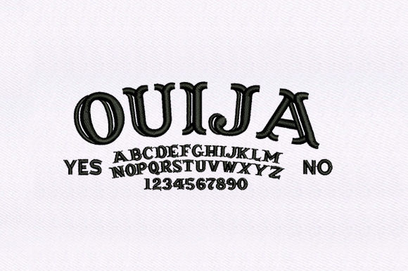 Review of Ouija Board Text Design for Embroidery