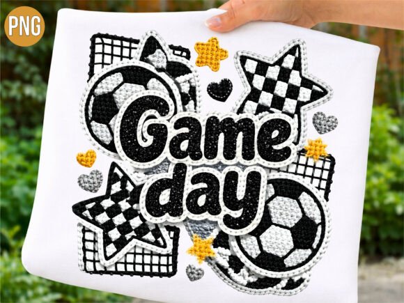 Soccer Game Day Embroidery Patch PNG Review