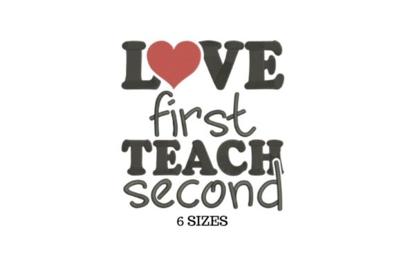 Teach Love: A Perfect Embroidery Design for Educators