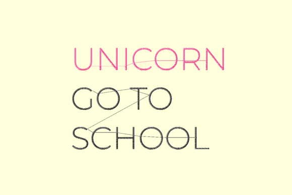 Unicorn Go to School: A Magical Embroidery Design
